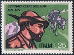 Stamps Italy -  CENTENARIO DE LA FUNDACIÓN DEL CUERPO DE LOS CAZADORES ALPINOS. Y&T Nº 1101