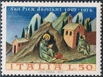 Stamps Italy -  9º CENT. DE LA MUERTE DE SAN PIER DAMIANI. Y&T Nº 1109