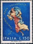 Stamps Italy -  NAVIDAD 1972. ESTATUILLAS DE UN NACIMIENTO DE LA ESCUELA NAPOLITANA DEL SIGLO XVIII. Y&T Nº 1116