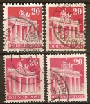 Sellos del Mundo : Europa : Alemania : Ocupación aliada de 1948-Edificios(puerta de Brandemburgo)