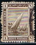 Stamps Egypt -  Scott  50  Los Barcos del Nilo