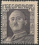 Stamps Spain -  El Cid y General Franco. Ed 1061