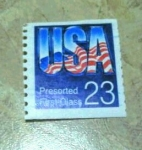 Stamps : America : United_States :  Flag USA