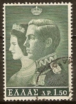 Stamps : Europe : Greece :  "Rey Constantino" de la boda.