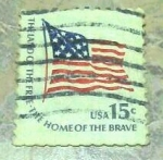 Sellos de America - Estados Unidos -  Ft.mchenry flag