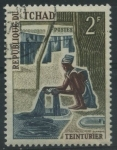 Sellos de Africa - Chad -  S229A - Tinte de tela