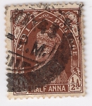 Stamps : Asia : India :  jorge VI