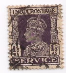 Stamps : Asia : India :  jorge VI