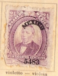Stamps : America : Mexico :  Benito Juarez Ed 1882