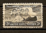 Stamps : America : United_States :  En memoria de los fallecidos del Navio Dorchester.