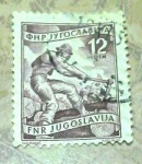 Stamps Yugoslavia -  Industria