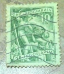 Stamps Yugoslavia -  Industria