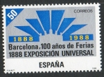 Sellos de Europa - Espa�a -  2951- I Centenario de la Exposición Universal de Barcelona. Palacio de Montjuich.