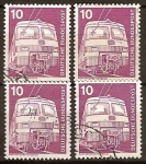 Sellos de Europa - Alemania -  Industria y tecnicas (tren regional).