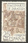 Stamps Spain -  2321 - Bimilenario de Zaragoza, Mosaico de Orfeo