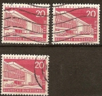 Stamps Germany -  Edificios-Universidad libre de berlin