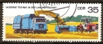 Sellos de Europa - Alemania -  Tecnologia moderna en la agricultura- empacadora de alta densidad(DDR)