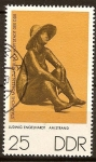 Stamps Germany -  Museos Estatales de Berlín, esculturas en bronce: En la playa,  Ludwig Engelhardt (DDR)