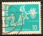 Stamps Germany -  Mar Báltico en un mapa, 