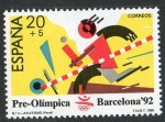 Stamps Spain -  2964- Barcelona ' 92  serie Pre-Olímpica. Atletismo.