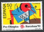 Stamps Spain -  2966- Barcelona ' 92  serie Pre-Olímpica. Baloncesto.