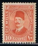 Stamps Egypt -  Scott  136  Rey Fuad (2)