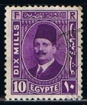 Stamps Egypt -  Scott  137  Rey Fuad