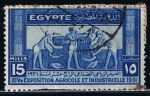 Sellos de Africa - Egipto -  Scott  165  tumba al aire libre en El-Bersheh