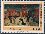 Stamps Italy -  50º ANIV. DE LA MUERTE DEL PINTOR GIOVANNI MINZONI. Y&T Nº 1146