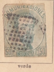 Stamps Europe - Spain -  Amadeo I  Comunicaciones Ed 1872