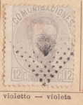 Stamps Spain -  Amadeo I  Comunicaciones Ed 1872