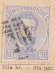 Stamps Spain -  Amadeo I  Comunicaciones Ed 1872