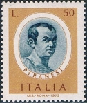 Stamps : Europe : Italy :  PERSONAJES ITALIANOS. GIOVANNI BATTISTA PIRANESSI, ARQUITECTO Y GRABADOR. Y&T Nº 1153