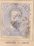 Stamps Spain -  Amadeo I  Comunicaciones Ed 1873