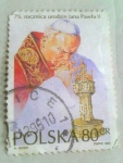 Stamps : Europe : Poland :  Pope john paul ll 75th, birhday
