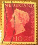 Stamps Netherlands -  Queen wilhelmina type hartz