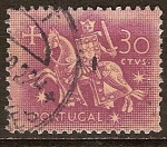 Stamps : Europe : Portugal :  "Caballero Medieval" Rey Don Dionisio