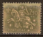 Stamps : Europe : Portugal :  "Caballero Medieval" Rey Don Dionisio