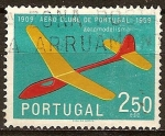 Stamps : Europe : Portugal :  Cincuentenario club aereo de portugal (aeromodelismo)
