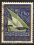 Stamps : Europe : Portugal :  5ºcent. de la muerte del Infante Enrique (1460-1960) “La Caravela Portuguesa”.