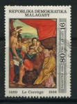 Stamps : Africa : Madagascar :  S688 - Pintura de Corregio (1489-1534)