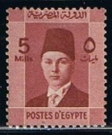 Sellos de Africa - Egipto -  Scott  210  Rey Farouk (2)