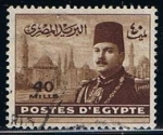 Stamps Egypt -  Scott  235  Rey Farouk y Hussan Mosque