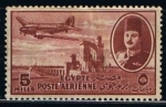 Stamps Egypt -  Scott  C41  Rey Farouk delta Dan y DC-3