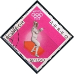 Stamps : America : Ecuador :  Scott  760C  Esgrima