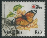 Stamps Mauritius -  S740 - Hypolimnas misippus (hembra)