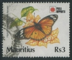Sellos del Mundo : Africa : Mauritius : S740 - Hypolimnas misippus (hembra)