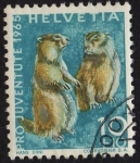 Stamps Switzerland -  PRO-JUVENTUTE 1965
