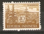 Stamps : Asia : Indonesia :  PLANTACIÒN  DE  TABACO