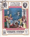 Stamps Yemen -  papa  Pablo VI  en Jerusalem